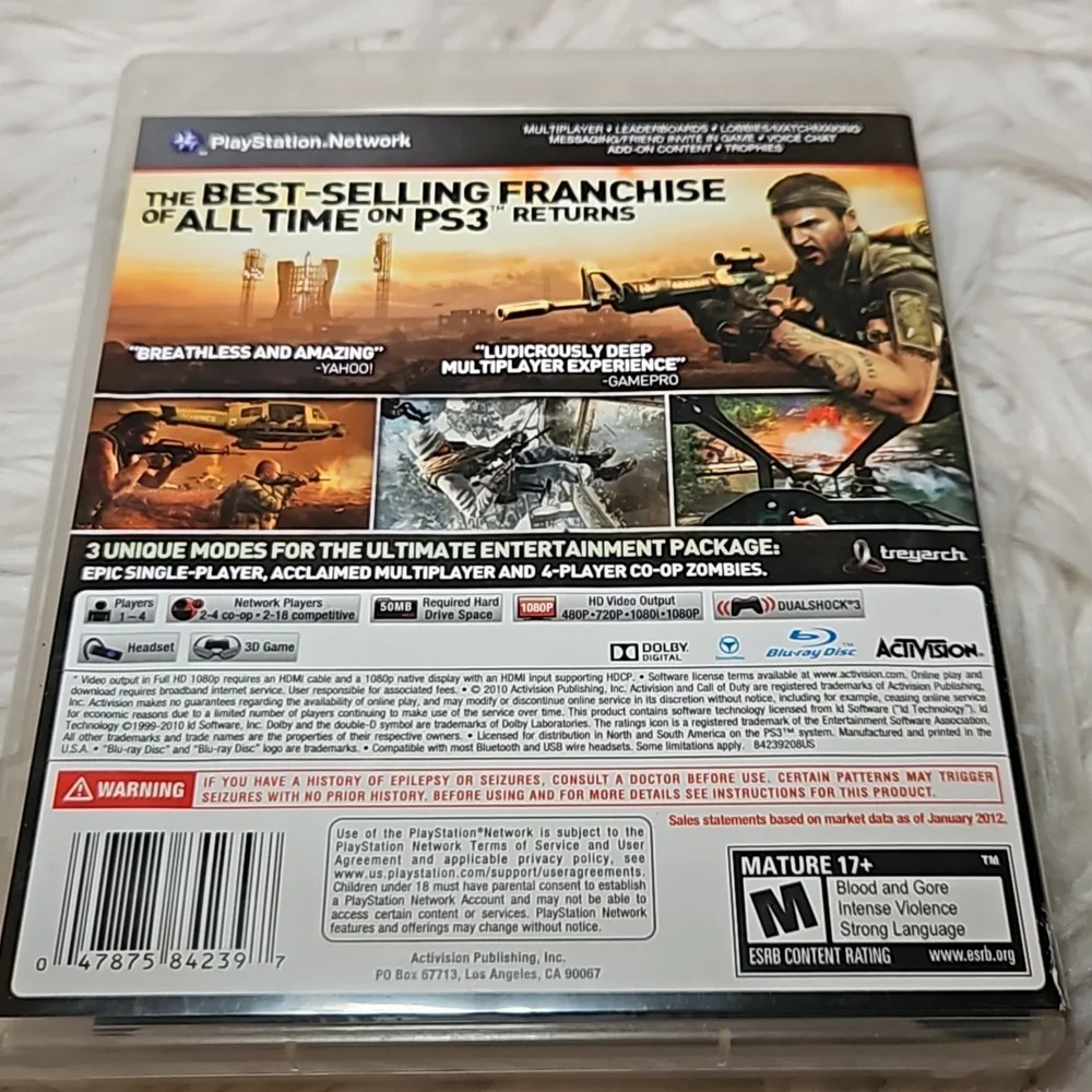 PS3 Call of Duty Black Ops